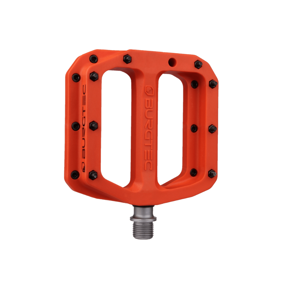 Burgtec MK4 Composite Flat Pedals - Iron Bro Orange