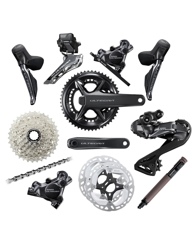 Shimano Ultegra R8100 Di2 12 Speed Disc Groupset - Power Meter - 52-36T