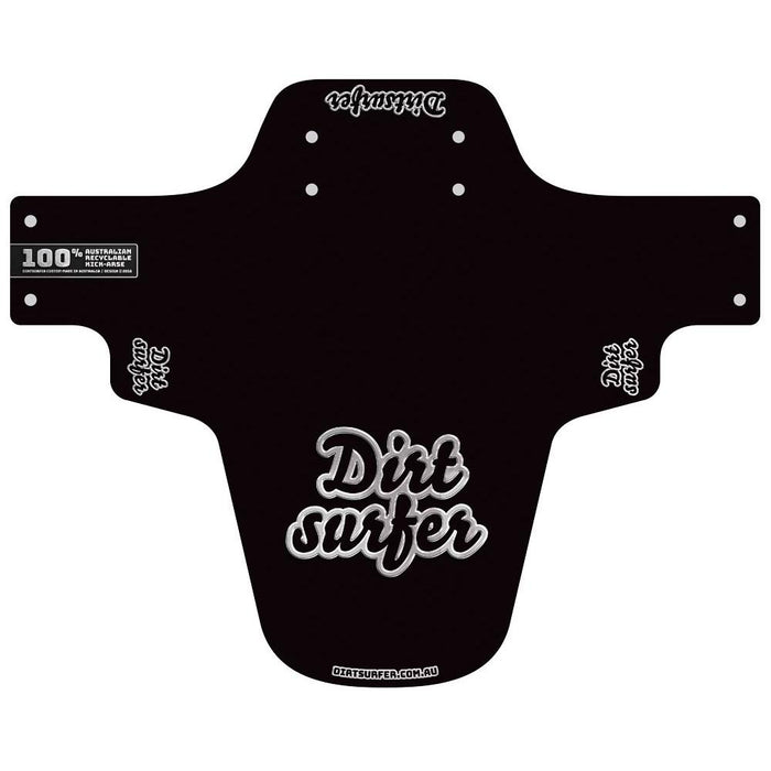 Dirtsurfer MTB Mudguard Logo Chrome