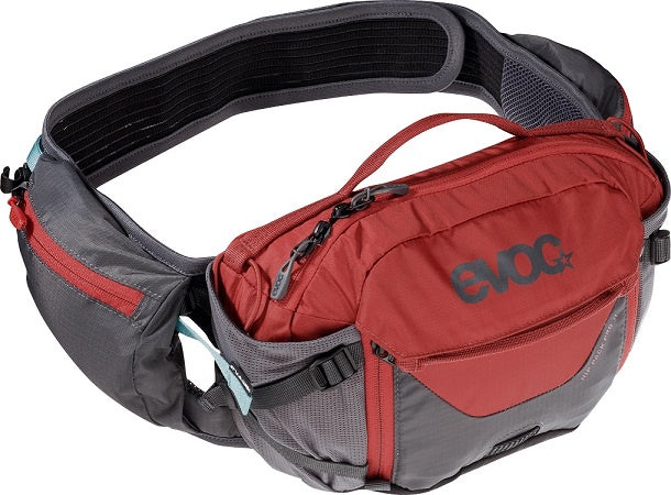 EVOC Hip Pack Pro 3L + 1.5L Bladder - Carbon / Chilli Red