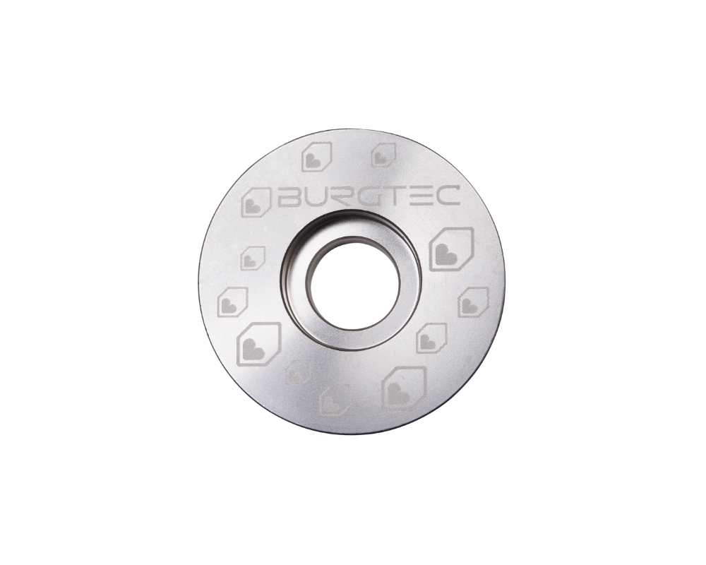 Burgtec Stem Top Cap - Rhodium Silver