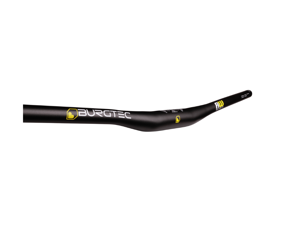 Burgtec Ride Wide Alloy Bar - Dia 35mm - 800mm x 15mm Rise - Black