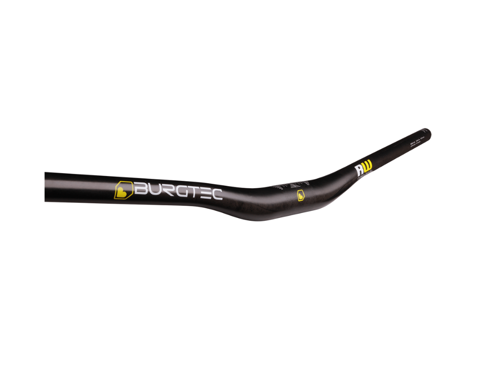 Burgtec Ride Wide UD Carbon Enduro Bar - Dia 35mm - 800mm x 30mm Rise - Black