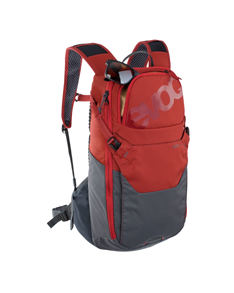 EVOC Ride 12L + 2LT Bladder -  Chilli Red / Carbon