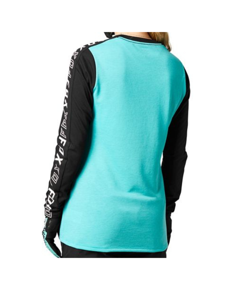 FOX Womens Ranger DriRelease Long Sleeve Jersey - Teal