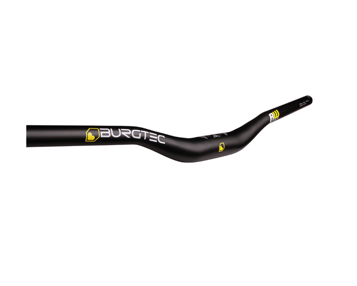 Burgtec Ride Wide Alloy Bar - Dia 35mm - 800mm x 30mm Rise - Black