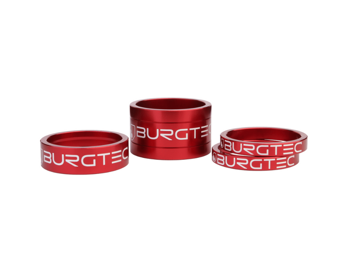 Burgtec Stem Spacer Kit - Race Red