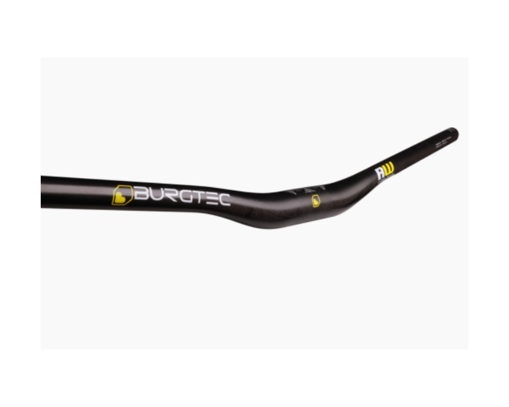 Burgtec Ride Wide UD Carbon Enduro Bar - Dia 35mm - 800mm x 20mm Rise - Black